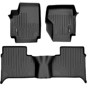 SMARTLINER Custom Fit Floor Mats 2 Row Liner Set Black for 2011-2014 Volkswagen Amarok - All Models