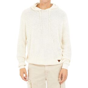 GUESS Men's Eco Derik Hoodie Stitched Sweater