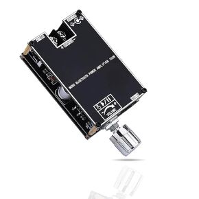 100W+100W Amplifier Board with Treble and Bass Control, 2.0 Channel Stereo Bluetooth 5.0 HiFi Audio Power Amplifier Board, TPA3116D2 DC 9-24V, BT and AUX Inputs for DIY Wireless Speakers (ZK-1002T)