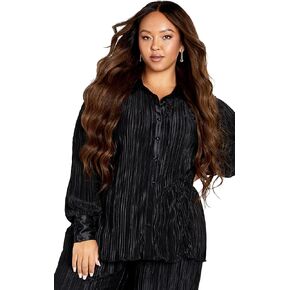 قميص Andi Side Split Plisse للسيدات من City Chic