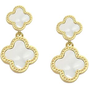 HighSpark Stud Earrings for Women | Dangle Stud Earrings | White