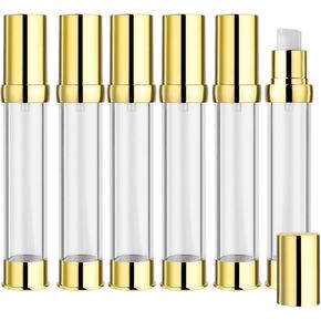 6 Pcs 30ml/1oz Vacuum Bottle Airless Pump Dispenser Refillable Travel Size Makeup Containers for Cosmetic Lotion Cream Moisturizer Shampoo in Kuwait