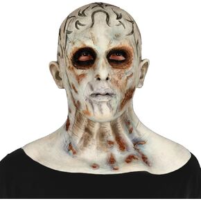 Scary Zombie Mask Evil Skull Costume White Full Head Demon Movie Prop Costumes Masquerade Halloween Cosplay