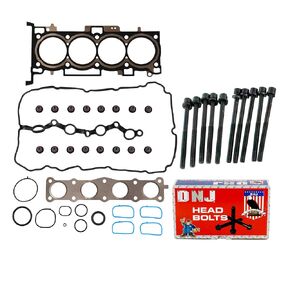 DNJ HGB199 Cylinder Head Gasket Set with Head Bolt Kit for 2011-2016 Hyundai, Kia Optima, Santa Fe Sport, Sonata 2.4L L4 16V DOHC 2359cc