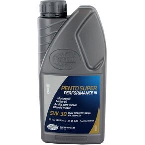 Pentosin 8078206 Pento Super Performance III 5W-30 Full Synthetic Extended Life Motor Oil for All-Season Use; 5 Liter Jug