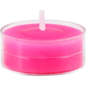 50-Piece Tealight Candles, Hot Pink