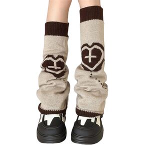 Goth Leg Warmers Women Cute Y2k Harajuku Punk Rave Emo Grunge Winter