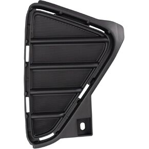 TRQ Front Left Fog Light Hole Cover Black Drivers Side Compatible with 2016-2018 Toyota RAV4 TO1038191