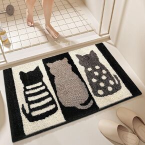 Bathroom Rugs, Absorbent Soft Shaggy Carpet Floor Mats for Shower Tub Sink Toilet, Non-Slip Plush Carpet Floor Mats for Living Room Bedroom Kitchen (31.5" x 19.69", Puppy)