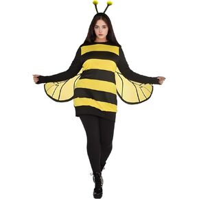 Bumble Bee Costume for Women Funny Animal Halloween Costumes Adult with Headband Wings