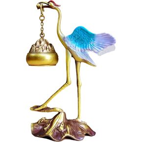 Incense Holder, 2 in 1 Incense Stick Holder, Crane Hanging Incense Burner for Powder/Stick/Coil Incense, Incense Diffuser As Gift for Yoga and Meditation