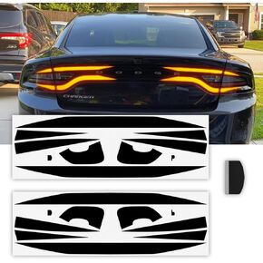 Tail Light Race Track Bat Vinyl Overlay Decal Cover Exterior Accessories for Dodge Charger 2015 2016 2017 2018 2019 2020 2021 2022 2023 2024
