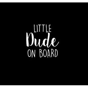 Little Dude On Board NOK Decal Vinyl Sticker |Cars Trucks Vans Walls Laptop|White |5.5 x 5.4 in|NOK1388