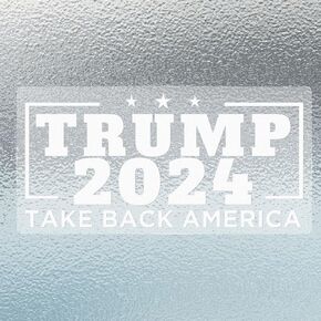 ASUNO Trump 2024 Sticker President Donald Trump Take America Back Bumper Sticker 10" x 5" Self-Adhesive Vinyl Window Cling for Car Truck Motorcycle Laptop 5 PCS