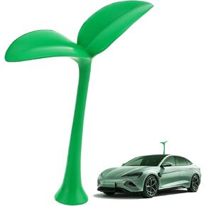 Car Sprout Roof Car Roof Decoration 3D Universal Lovely Green Grass Bean Sprout for Car Sprout 3D Bumper Hood Stickers Hood Ornaments for Cars Funny Car Automotive Exterior Accessories Decal