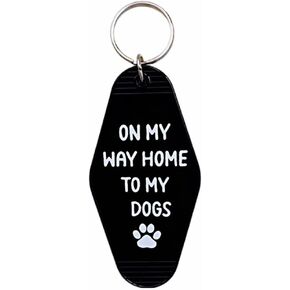Dog Lover Keychain Dog Mom Dog Dad Keychain Funny Dog Key Chain Motel Key Ring for Women Men