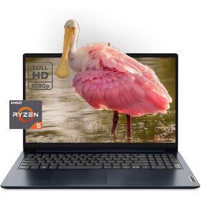 Lenovo 2023 Laptop IdeaPad 15.6" Full HD (1920x1080), AMD Ryzen 5 5500U up to 2.1 GHz, 6 core, 12GB DDR4, 512GB SSD, Bluetooth, HDMI, Wi-Fi 6, Windows 11 Home, Cloud Grey, EAT 64GB Micro SD
