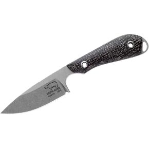 WhiteRiver Model 1 Caper Black Burlap Micarta Handle WRM1-BBL
