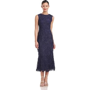 JS Collections Women's Meli Soutache Tea Length Dress