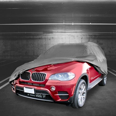 FH Group Universal Fit Medium Non-Woven Water Resistant SUV Cover , Gray in Kuwait