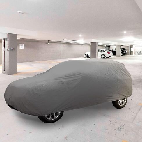 FH Group Universal Fit Medium Non-Woven Water Resistant SUV Cover , Gray in Kuwait