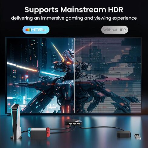 NEWCARE 8K @ 60 هرتز HDMI 2.1 محول 3 في 1 خارج، 4K @ 120 هرتز صندوق تبديل HDMI مع كابل HDMI 2.1 بطول 2.6 قدم، محدد محول HDMI 3 منافذ يدعم HDR Dolby Atmos 3D لـ NS PS4/PS5 Xbox Roku Fire Stick in Saudi Arabia