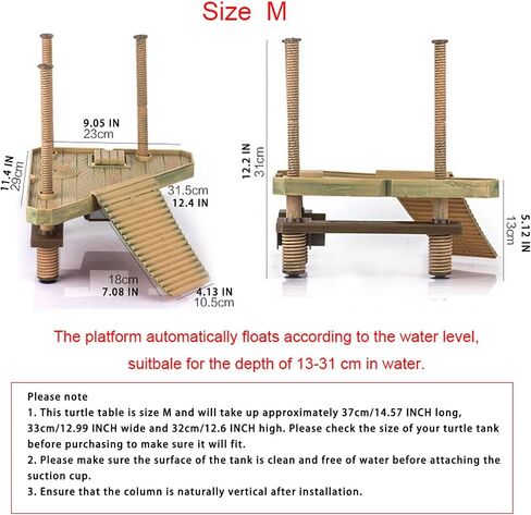 Large turtle basking platform for aquatic turtles, Turtle dock, Turtle ramp, Floating dock turtle with Green Dill and Sucker -SIZE:L in Saudi Arabia