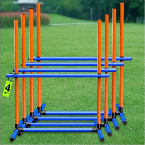 Dog Agility Set, Jump Ring, Jump Poles, Pause Box & Bag in Kuwait