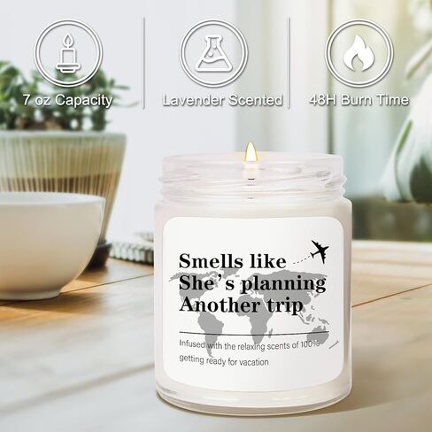 هدايا بدايات جديدة للنساء والرجال، هدايا عمل جديدة للنساء، هدايا الذهاب للأصدقاء وزملاء العمل، هدايا الطلاق للنساء، شمعة معطرة باللافندر in Kuwait