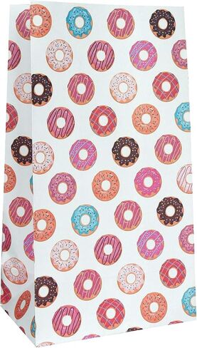 Outer Space Favor Bags - 24-Count Colorful Cute Pattern Design Printed on Kraft Paper Goodie Gift Bags - Treat Bags and Party Supplies for Theme Party, Kids Birthday, Party Favor - 9.5" x 5.5" x 3.25" in Kuwait