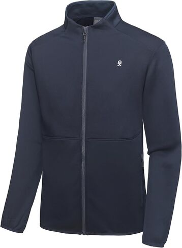 Little Donkey Andy Men's Lightweight Running Warm Jacket Full Zip Fleece Lined Windproof Jacket for Outdoor Casual in Saudi Arabia