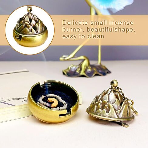 Incense Holder, 2 in 1 Incense Stick Holder, Crane Hanging Incense Burner for Powder/Stick/Coil Incense, Incense Diffuser As Gift for Yoga and Meditation in Saudi Arabia