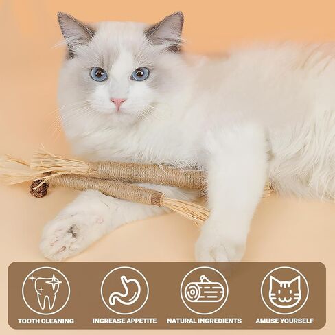Rope Cat Toys Cat Chew Toy for Teeth Cleaning Interactive Cat Nip Kitty Toys for Indoor Cats, 3 Pack in Saudi Arabia
