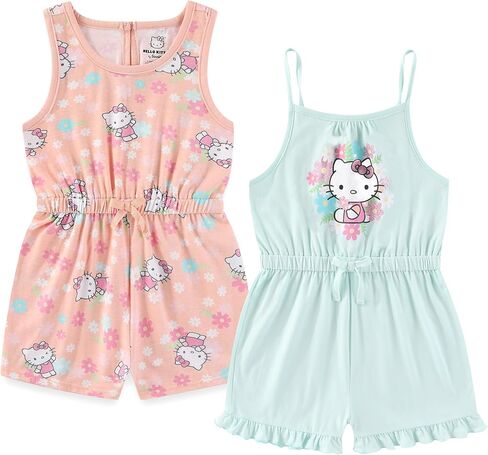 Hello Kitty Sanrio Girls 2 Pack Rompers for Toddlers and Big Kids in Kuwait