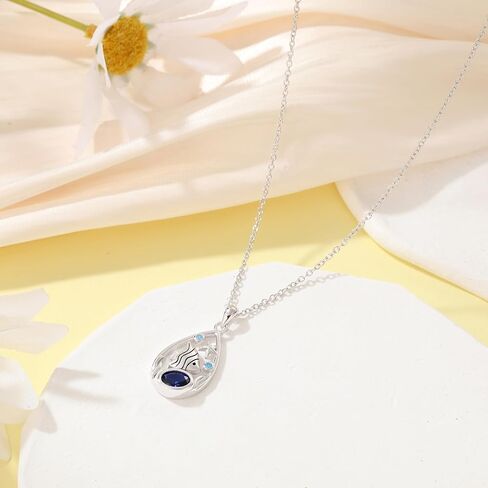 Ocean Jewelry Sterling Silver Sea Shells/Marine fish/Wave Pendant Necklace for Women s Ocean Lovers Jewelry Gifts in Saudi Arabia