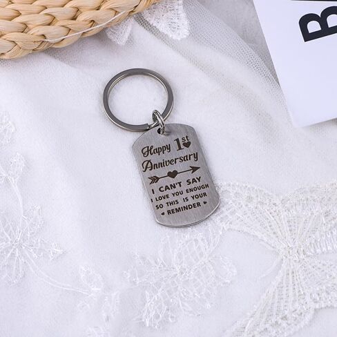 Anniversary Keychain Gifts for Husband Wife 1st 3rd 15th 25th Anniversary Wedding Gift for Couple Him Her Husband in Kuwait