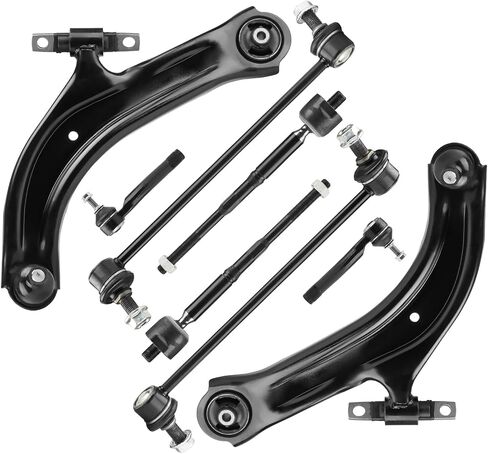 Front Lower Left&Right Control Arms w/Ball Joints Stabilizer/Sway Bar End Links Tie Rods Suspension Kit for 2007-2012 Nissan Sentra (8pc) in Saudi Arabia