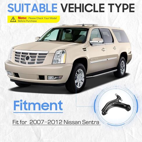Front Lower Left&Right Control Arms w/Ball Joints Stabilizer/Sway Bar End Links Tie Rods Suspension Kit for 2007-2012 Nissan Sentra (8pc) in Saudi Arabia