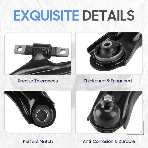 Front Lower Left&Right Control Arms w/Ball Joints Stabilizer/Sway Bar End Links Tie Rods Suspension Kit for 2007-2012 Nissan Sentra (8pc) in Saudi Arabia