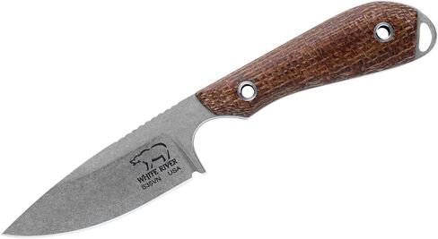 WhiteRiver Model 1 Caper Black Burlap Micarta Handle WRM1-BBL in Saudi Arabia