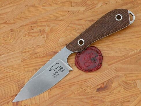 WhiteRiver Model 1 Caper Black Burlap Micarta Handle WRM1-BBL in Saudi Arabia