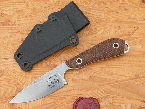 WhiteRiver Model 1 Caper Black Burlap Micarta Handle WRM1-BBL in Saudi Arabia