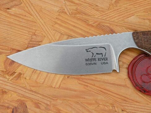 WhiteRiver Model 1 Caper Black Burlap Micarta Handle WRM1-BBL in Saudi Arabia