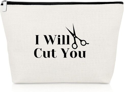 Hairdresser Gift for Women Hair Stylist Gifts Makeup Bag Funny Birthday Gift for Hair Dresser Stylists Barber Hairstylist Gifts Cosmetic Bag Appreciation Gift Cosmetology Graduate Gift Cosmetic Pouch in Kuwait