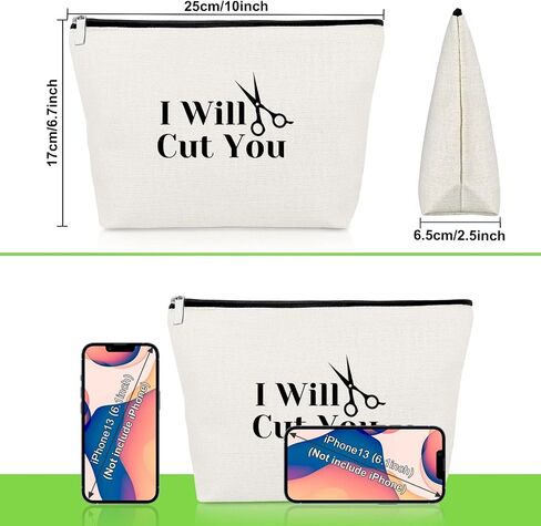 Hairdresser Gift for Women Hair Stylist Gifts Makeup Bag Funny Birthday Gift for Hair Dresser Stylists Barber Hairstylist Gifts Cosmetic Bag Appreciation Gift Cosmetology Graduate Gift Cosmetic Pouch in Kuwait