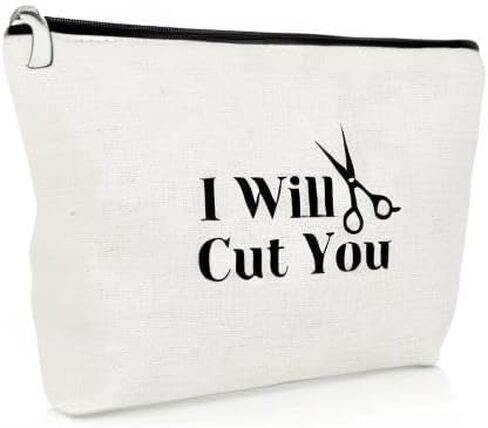Hairdresser Gift for Women Hair Stylist Gifts Makeup Bag Funny Birthday Gift for Hair Dresser Stylists Barber Hairstylist Gifts Cosmetic Bag Appreciation Gift Cosmetology Graduate Gift Cosmetic Pouch in Kuwait