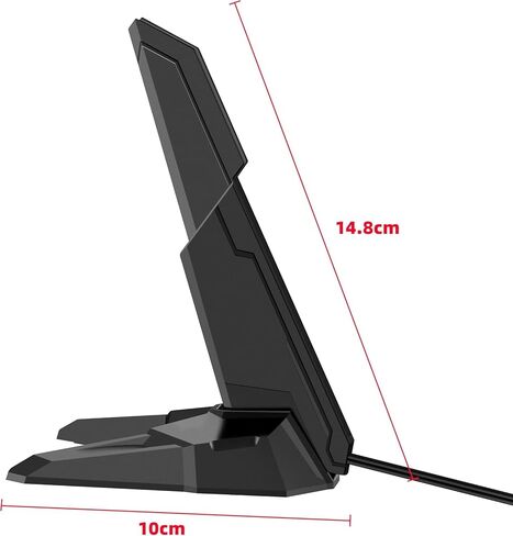 WiFi 6 6E Tri-Band Antenna 6GHz 5.8GHz 2.4GHz Magnetic Base Replacement Antenna for PC Desktop Computer Asus Rog Strix Gigabyte Aorus Gaming WiFi Motherboard Card WiFi 6E Card WiFi Router, Slinkdsco in Saudi Arabia