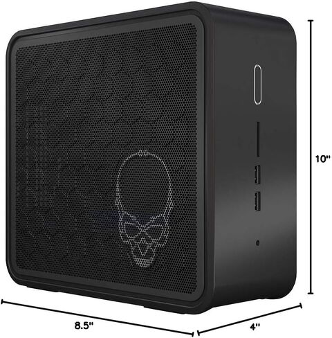 Intel NUC 9 NUC9i7QNX Gaming & Entertainment Mini Desktop i7-9750H 6-Core, 64GB RAM, 2x8TB PCIe SSD (16TB), UHD 630, WiFi, Bluetooth, HDMI, Win 10 Pro with M27fw 27in Monitor in Saudi Arabia