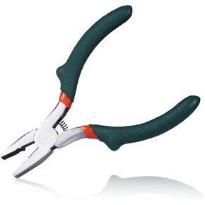 5 Inches Combination Pliers with Wire Cutters Mini Lineman's Pliers with Wire Stripper Convex Shoulder Small Wire Cutting Pliers for Beading Jewelry Making Multi Use Handcraft DIY Tool
