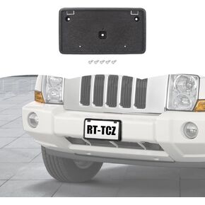 RT-TCZ License Plate Holder Front License Plate Frame Mount Bracket Accessories for Jeep Grand Cherokee 2004 2005 2006 2007 2008 2009 2010 2011,for Jeep Commander 2004-2011